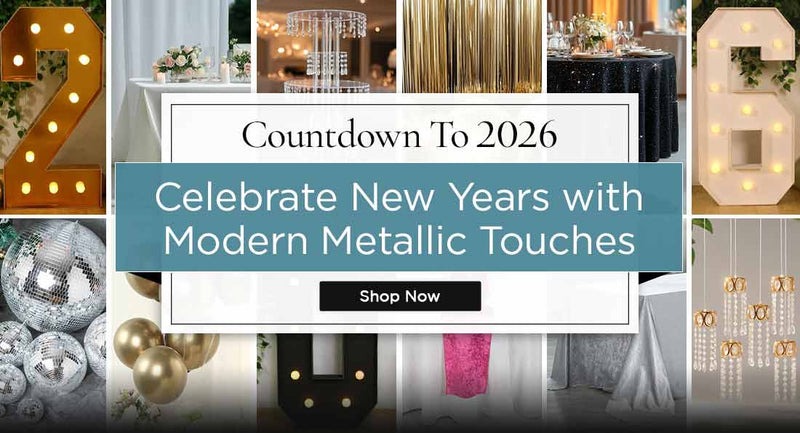 Celebrate New Years with Modern Metallic Touches