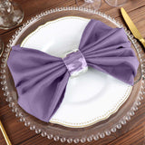 5 Pack | Violet Amethyst Seamless Cloth Dinner Napkins, Reusable Linen | 20inchx20inch