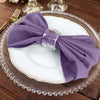 5 Pack | Violet Amethyst Seamless Cloth Dinner Napkins, Reusable Linen | 20inchx20inch