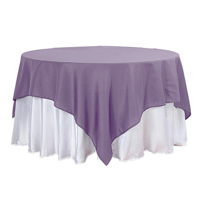 90inch Violet Amethyst Seamless Square Polyester Table Overlay