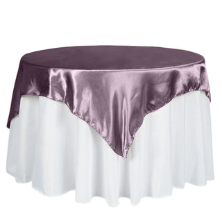 Vibrant Violet Amethyst Table Overlay for Stunning Event Decor