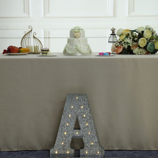 Vintage Galvanized Metal Marquee Letter Light - A
