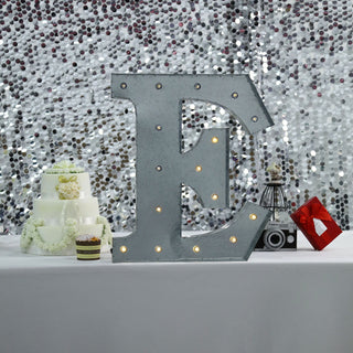 Create Memorable Moments with Vintage Marquee Letter Light - E