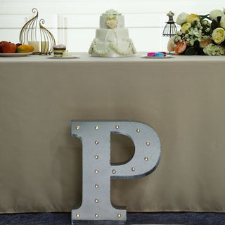 20" Vintage Galvanized Metal Marquee Letter Light - Add a Festive Touch to Any Décor