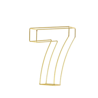 Elevate Your Event Decor with Gold Freestanding 3D Decorative Metal Wire Numbers