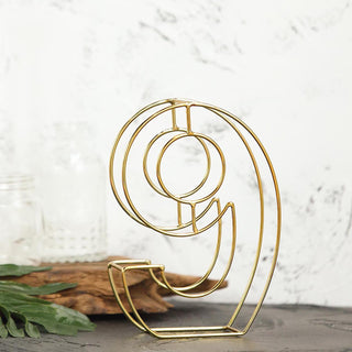 Make Every Event Shine with Gold Freestanding 3D Decorative Metal Wire Numbers