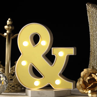 Add a Touch of Elegance with the 6" Gold 3D Marquee Symbol