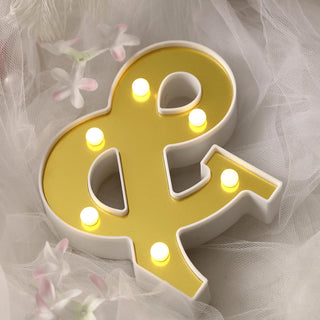 Create a Memorable Event with the 6" Gold 3D Marquee Symbol
