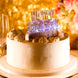 Clear Acrylic Multicolor Flashing LED Happy Birthday Cake Topper - 5x 3.25inch