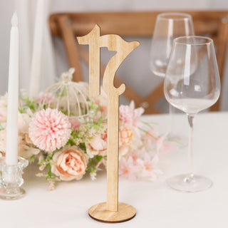 Create a Memorable Event with Natural Wooden Wedding Table Numbers