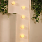 4ft White Large Marquee Light Up Number 1 Mosaic Balloon Frame Pre-Cut Foam Board 10 Warm White