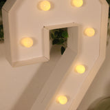 4ft White Large Marquee Light Up Number 2 Mosaic Balloon Frame Pre-Cut Foam Board 10 Warm White