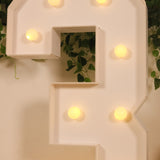 4ft White Large Marquee Light Up Number 3 Mosaic Balloon Frame Pre-Cut Foam Board 10 Warm White