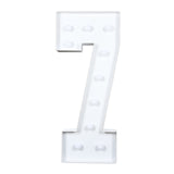 4ft White Large Marquee Light Up Letter 7 Mosaic Balloon Frame Pre-Cut Foam Board 10 Warm#whtbkgd