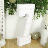 4ft White Large Marquee Light Up Letter 7 Mosaic Balloon Frame Pre-Cut Foam Board 10 Warm White