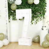 4ft White Large Marquee Light Up Letter 7 Mosaic Balloon Frame Pre-Cut Foam Board 10 Warm White