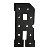 Giant LED Marquee Light Up Letter R, Black 4ft Pre-Cut Foam Board with 10 Warm White#whtbkgd