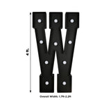 Giant LED Marquee Light Up Letter W, Black 4ft Pre-Cut Foam Board with 10 Warm White