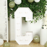 4ft White Large Marquee Light Up Letter C Mosaic Balloon Frame Pre-Cut Foam Board 10 Warm White