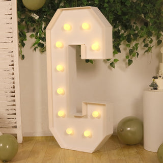 <span style="background-color:transparent;color:#000000;">Light Up Every Moment with 4ft White Marquee Light Up Letters</span>