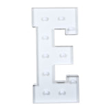 4ft White Large Marquee Light Up Letter E Mosaic Balloon Frame Pre-Cut Foam Board 10 Warm#whtbkgd