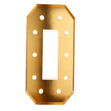 Giant LED Marquee Light Up Number, Gold 4ft Pre-Cut Foam Board with 10 Warm White#whtbkgd