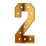 Giant LED Marquee Light Up Number, Gold 4ft Pre-Cut Foam Board with 10 Warm White Battery#whtbkgd