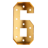 Giant LED Marquee Light Up Number, Gold 4ft Pre-Cut Foam Board with 10 Warm White Battery#whtbkgd