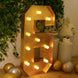Giant LED Marquee Light Up Number, Gold 4ft Pre-Cut Foam Board with 10 Warm White Battery