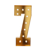 Giant LED Marquee Light Up Number, Gold 4ft Pre-Cut Foam Board with 10 Warm White Battery#whtbkgd