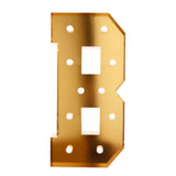 Giant LED Marquee Light Up Letter, Gold 4ft Pre-Cut Foam Board with 10 Warm#whtbkgd