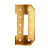 Giant LED Marquee Light Up Letter, Gold 4ft Pre-Cut Foam Board with 10 Warm White#whtbkgd