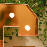 Giant LED Marquee Light Up Letter, Gold 4ft Pre-Cut Foam Board with 10 Warm White