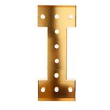 Giant LED Marquee Light Up Letter Gold 4ft Pre-Cut Foam Board with 10 Warm White#whtbkgd