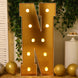 Giant LED Marquee Light Up Letter Gold 4ft Pre-Cut Foam Board with 10 Warm White