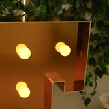 Giant LED Marquee Light Up Letter Gold 4ft Pre-Cut Foam Board with 10 Warm White