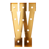 Giant LED Marquee Light Up Letter Gold 4ft Pre-Cut Foam Board with 10 Warm White#whtbkgd