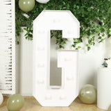 4ft White Large Marquee Light Up Letter G Mosaic Balloon Frame Pre-Cut Foam Board 10 Warm White