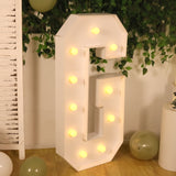 4ft White Large Marquee Light Up Letter G Mosaic Balloon Frame Pre-Cut Foam Board 10 Warm White