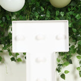 4ft White Large Marquee Light Up Letter I Mosaic Balloon Frame Pre-Cut Foam Board 10 Warm White