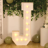 4ft White Large Marquee Light Up Letter J Mosaic Balloon Frame Pre-Cut Foam Board 10 Warm White