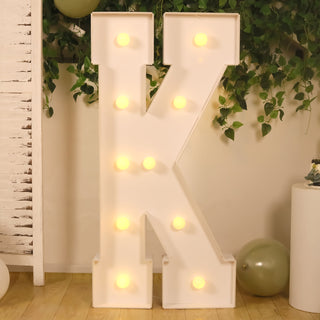 <span style="background-color:transparent;color:#000000;">Light Up Every Moment with 4ft White Marquee Light Up Letters</span>