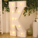 4ft White Large Marquee Light Up Letter K Mosaic Balloon Frame Pre-Cut Foam Board 10 Warm White