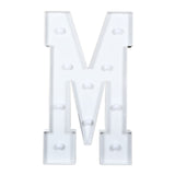 4ft White Large Marquee Light Up Letter M Mosaic Balloon Frame Pre-Cut Foam Board 10 Warm#whtbkgd