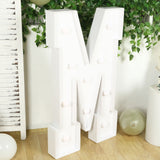 4ft White Large Marquee Light Up Letter M Mosaic Balloon Frame Pre-Cut Foam Board 10 Warm White