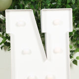 4ft White Large Marquee Light Up Letter N Mosaic Balloon Frame Pre-Cut Foam Board 10 Warm White