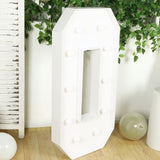 4ft White Large Marquee Light Up Letter O Mosaic Balloon Frame Pre-Cut Foam Board 10 Warm White