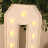 4ft White Large Marquee Light Up Letter Q Mosaic Balloon Frame Pre-Cut Foam Board 10 Warm White