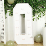 4ft White Large Marquee Light Up Letter Q Mosaic Balloon Frame Pre-Cut Foam Board 10 Warm White