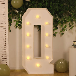 <span style="background-color:transparent;color:#000000;">Light Up Every Moment with 4ft White Marquee Light Up Letters</span>